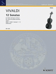 12 Sonatas op. 2 Heft 2 Sheet Music by Antonio Vivaldi