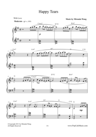 Happy Tears - Touching Piano Music Sheet Music by Miranda Wong