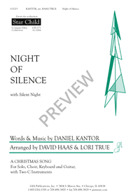 Night of Silence / Silent Night Sheet Music by Daniel Kantor