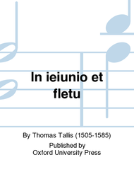 In ieiunio et fletu Sheet Music by Thomas Tallis