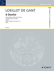 Six Duets op. 5 Vol. 2 Sheet Music by Jean-Baptiste Loeillet