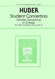 Student Concertino in G Major Sheet Music by Adolf Huber