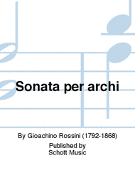 Sonata per archi Sheet Music by Gioachino Rossini