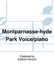 Montparnasse-hyde Park Voice/piano Sheet Music by Francis Poulenc