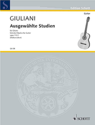 Selected Studies op. 111/1 Heft 1 Sheet Music by Mauro Giuliani