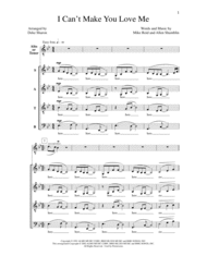 I Can't Make You Love Me Sheet Music by Mike Reid