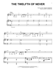 The Twelfth Of Never Sheet Music by Nina Simone