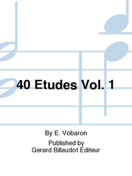 40 Etudes Vol. 1 Sheet Music by Edmond Vobaron