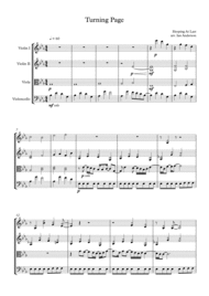 Turning Page (string quartet) Sheet Music by Sleeping At Last