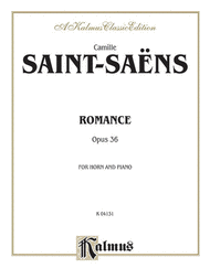 Romance Sheet Music by Camille Saint-Saens