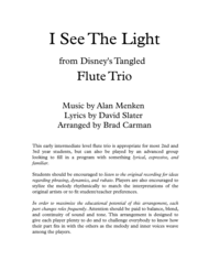 I See The Light for Flute Trio Sheet Music by Mandy Moore