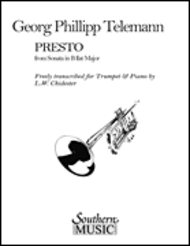 Presto Sheet Music by Georg Philipp Telemann