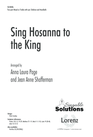 Sing Hosanna to the King Sheet Music by Jean Anne Shafferman