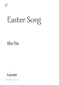 Easter Song Sheet Music by Allen Pote