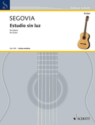 Estudio sin luz Sheet Music by Andres Segovia