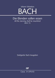 All the starving shall be nourished (Die Elenden sollen essen) Sheet Music by Johann Sebastian Bach