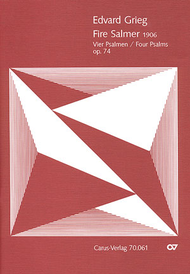 Four Psalms (Fire Salmer) Sheet Music by Edvard Grieg