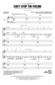 Can't Stop The Feeling (from Trolls) (arr. Mac Huff) Sheet Music by Justin Timberlake