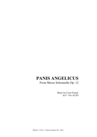 FRANCK - PANIS ANGELICUS - For Alto and Organ Sheet Music by C. Franck