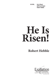 He Is Risen Sheet Music by Robert Hebble