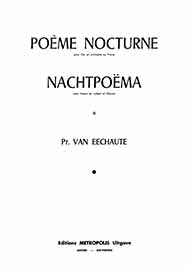 Nachtpoema Sheet Music by Pr. Van Eechaute