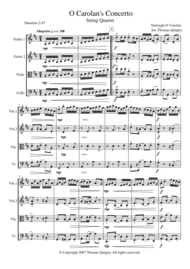 O Carolan's Concerto Sheet Music by Turlough O Carolan
