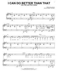 I Can Do Better Than That (from The Last 5 Years) Sheet Music by Jason Robert Brown