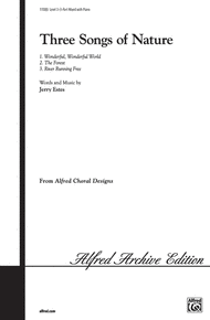 Three Songs of Nature Sheet Music by Jerry Estes