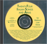 24 Italian Songs & Arias Of The 17th & 18th Centuries - Medium Low  Voice - CD Only Sheet Music by Various