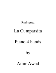 La Cumparsita Tango (arr for Piano Duet 4 hands) Sheet Music by Rodriquez