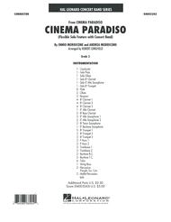 Cinema Paradiso (Flexible Solo with Band) - Full Score Sheet Music by Andrea Morricone