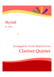 Skyfall - clarinet quintet Sheet Music by Adele
