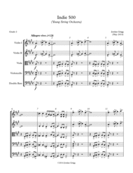 Indie 500 (Young String Orchestra) Sheet Music by Jordan Grigg