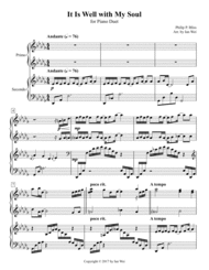 It Is Well with My Soul for Piano Duet Sheet Music by Philip P. Bliss