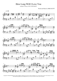 How Long Will I Love You - Ellie Goulding - Harp Solo Sheet Music by Ellie Goulding