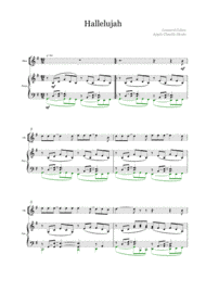 Hallelujah Cohen; Oboe - Piano Sheet Music by Leonard Cohen