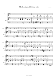 Mrs Hooligan's Christmas Cake (G major version) Sheet Music by Traditional