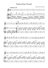 Tantum Ergo/ Picardy Sheet Music by Traditional French Melody