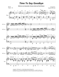 Time To Say Goodbye (Duet for Bb-Trumpet) Sheet Music by Sarah Brightman with Andrea Bocelli
