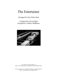 The Entertainer for Easy Piano Duet Sheet Music by Scot Joplin