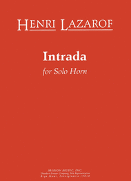 Intrada Sheet Music by Henri Lazarof