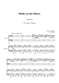 Percy Grainger - Molly on the Shore - 1 piano 4 hands