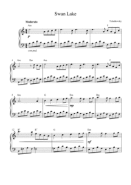 Swan Lake Sheet Music by Peter Ilyich Tchaikovsky