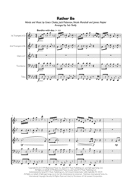 Clean Bandit - Rather Be for Brass Quintet Sheet Music by Clean Bandit