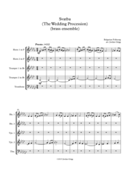 Svatba (The Wedding Procession) (brass ensemble) Sheet Music by Bulgarian Folk Song