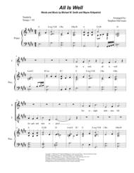 All Is Well (Duet for Soprano and Tenor Solo) Sheet Music by Michael W. Smith