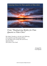 Amazing Grace for Flute Quartet or Flute Choir Sheet Music by John Newton (1725-1807)