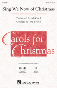 Sing We Now of Christmas Sheet Music by Traditional French Carol