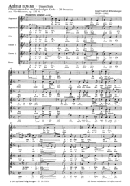 Anima nostra Sheet Music by Josef Gabriel Rheinberger
