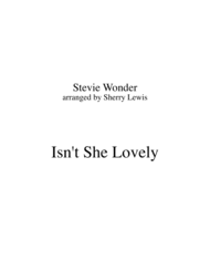 Isn't She Lovely STRING QUARTET (for string quartet) Sheet Music by Stevie Wonder